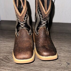 Durango Brown and Black Youth Western Boots